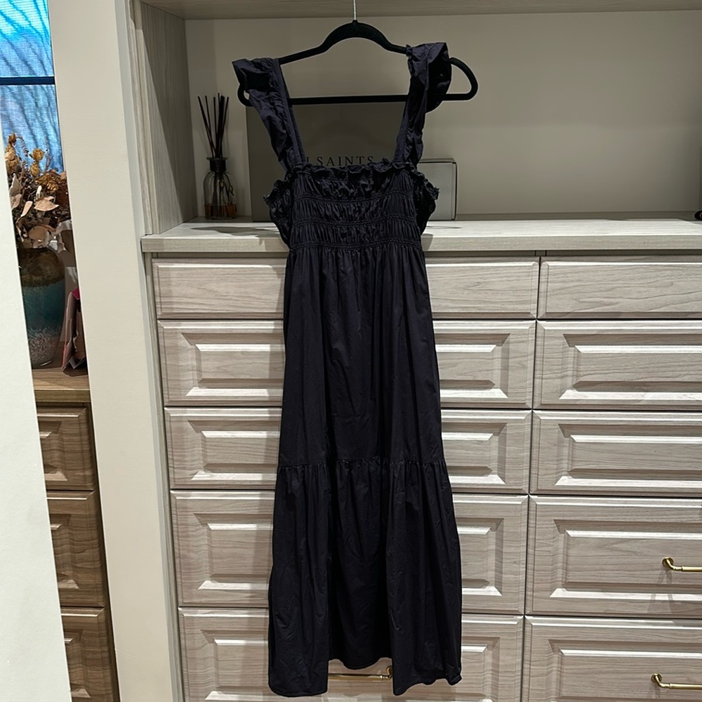 Flowy Flutter strap midi dress